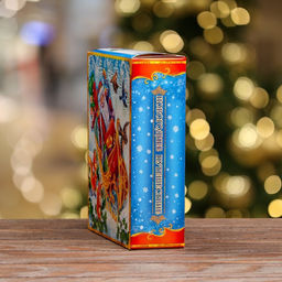 Цена за 5 шт. Подарочная коробка Книга с Дедом Морозом 19 х 6,5 х 22 см - Simaland фото 3