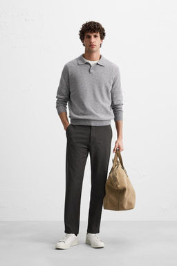 TEXTURED COMFORT TROUSERS - Zara фото 27