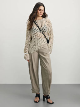 Брюки бананы с перестегивающейся манжетой / Zarina