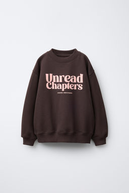 FLOCK SLOGAN SWEATSHIRT