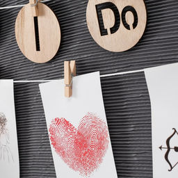 Фоторамка - коллаж на 3 фото 9?13 см Я согласна, с прищепками, чёрная, 40?30?1.5 см