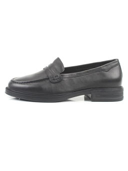 03-DYL144-1 BLACK Лоферы женские (натуральная кожа)