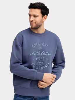 Джемпер мужской серо-синий