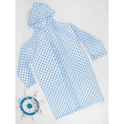 Дождевик Горошек, синий, универсальный размер