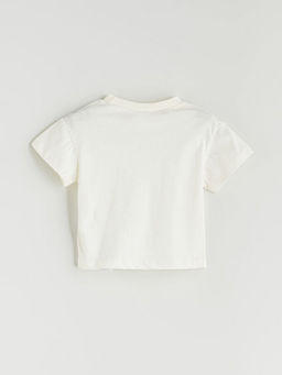 Bisiklet Yaka Bask?l? Erkek Bebek Ti??rt