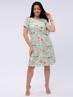 Халат Красотка 12 надписи, трикотаж - Малина фото 2