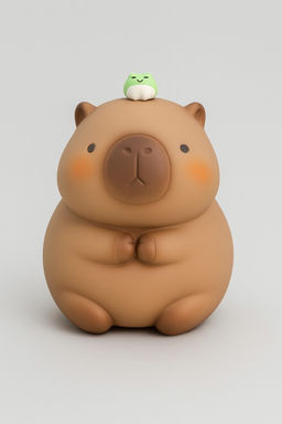 Копилка "Big Capybara Frog Friend"