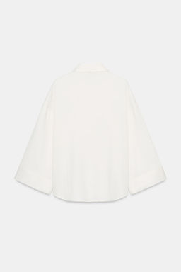 CAMISA OVERSIZE MANGA ANCHA / Crudo - Zara фото 8