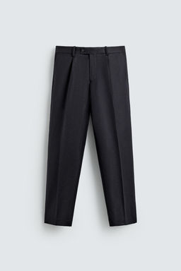 100% WOOL TEXTURED TROUSERS - Zara фото 6
