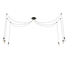 Светильник BayerLux «Паук», 6×40 Вт, E27, чёрный