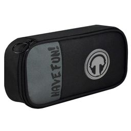 Пенал школьный, арт.58362/ 24 СМАЙЛ (без наполнения, 20х10х4.5 см, полиэстер, молния, резиновая наши