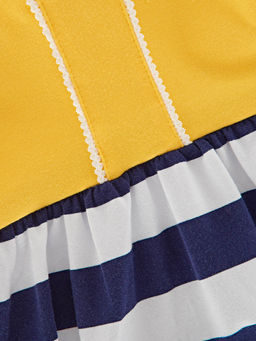 Платье для девочки UD 1583 желтый/полоса - Mini maxi фото 4