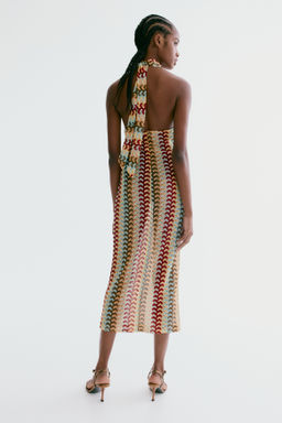 Vestido halter efecto crochet - H&m фото 4