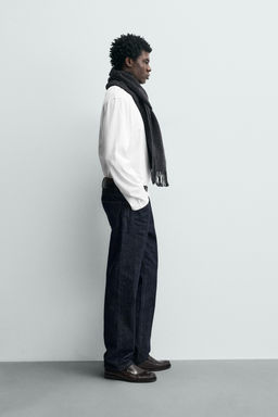 CAMISETA MANGA LARGA RELAXED FIT / Blanco