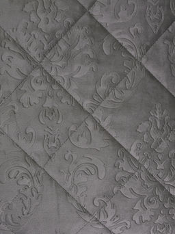 Набор покрывало и чехлы на подушку - Кристалл, цвет графит 200х220