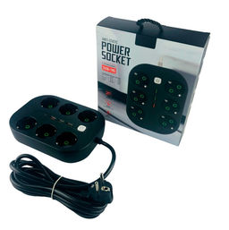 Удлинитель сетевой Buro RA49815 6 розеток 3 USB 1 Type-C кабель 2 м