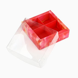 Цена за 5 шт. Коробка под 4 конфеты с ячейками Яркие краски, 10 х 10 х 3 см - Дарите счастье фото 5