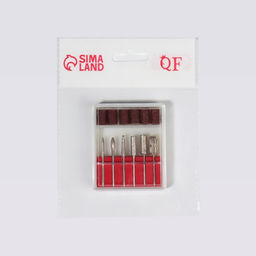 Фрезы с алмазным напылением, с насадками для педикюра, в пластиковом органайзере, 12 шт.