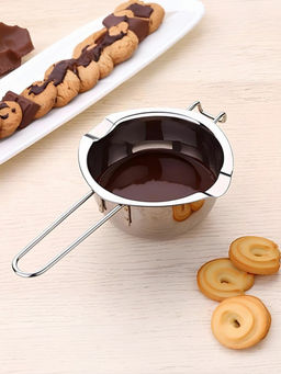 Ковш для шоколада Сioccolata 400мл из нержавеющей стали арт.108147 /MALLONY/