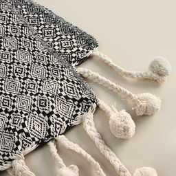 Плед SL Home Ethnics, 150×200 см с помпонами, 500 г/м²