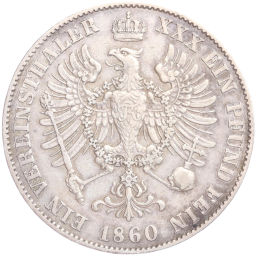 1 союзный талер 1860 года Пруссия
