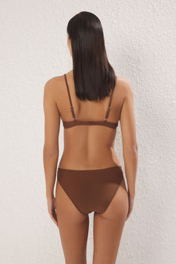 TRENDYOLMILLA Kahverengi Serit Detayl? Normal Bel Regular Bikini Alt? TBESS25BA00049  фото 3