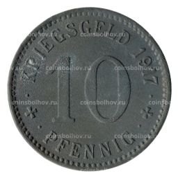 Монета 10 пфеннигов 1917 года Германия  Нотгельд (Менден)