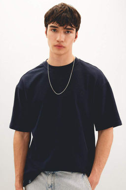 Comfort Regular Fit Rahat Kal?p Bisiklet Yaka Bask?l? K?sa Kollu Tisort - Defacto фото 2