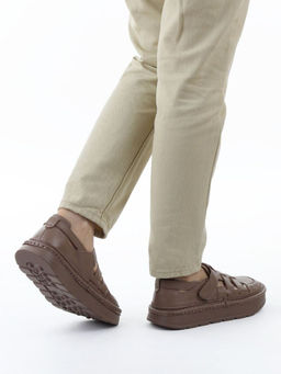 06-2193-5 DK. BEIGE Туфли женские (натуральная кожа)
