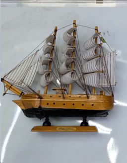 Макет парусного корабля 23х22 см / 3131-24 /уп 48/