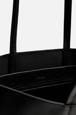 LEATHER TOTE BAG - Zara фото 4