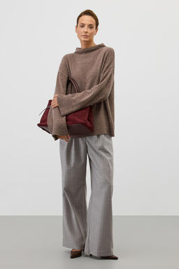 ЕВ 30245/ш/коричневый меланж джемпер жен