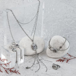 Серьги из муранского стекла GREY CUT LC3471 - Vloes фото 5