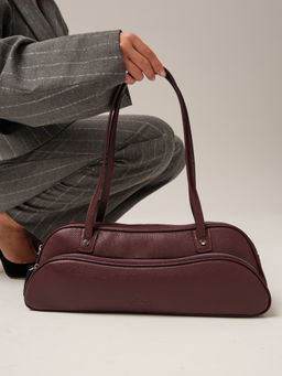 Кожаная сумка Roxy DBR 31186 зимняя вишня фото 5