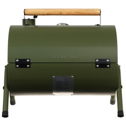 Гриль-коптильня Maclay, с температурным датчиком, цвет зелёный  фото 4