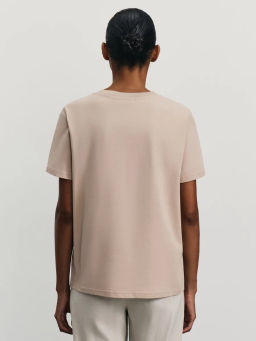 Футболка с принтом из хлопка / Zarina  фото 5