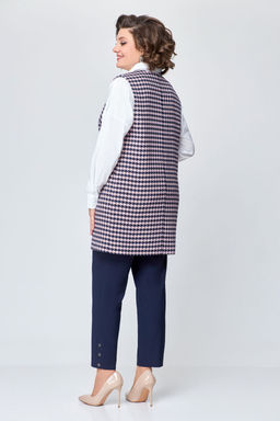 Блуза Swallow 803.2 черный+серебряный узор фото 131