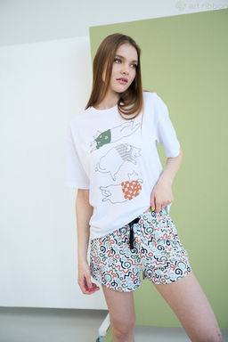 G1011 комплект домашний женский - Art ribbon фото 3