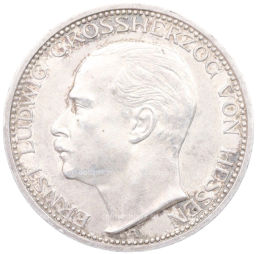 Монета 3 марки 1910 года A Германия (Гессен)