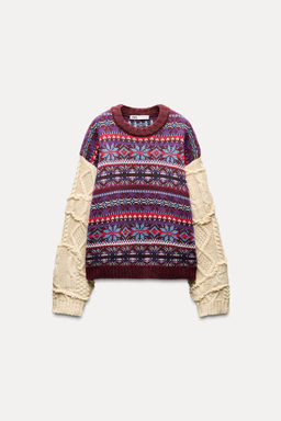 JACQUARD KNIT SWEATER