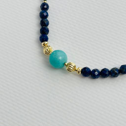 Бусы из Лазурита,Амазонита и Бирюзы