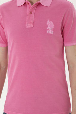 Мужская розовая базовая футболка - U.s. polo assn фото 6