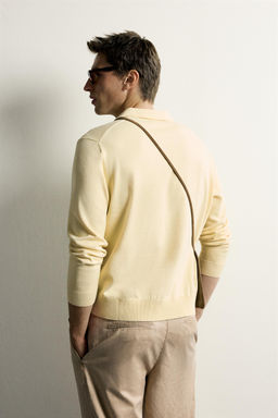 POLO PUNTO REGULAR FIT ALGOD?N - LINO / Amarillo - Zara фото 3