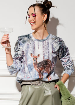 Свитшот с полной запечаткой PSW023, джемпер