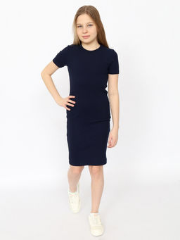 CRB wear/CSJG 63817-41-409 Платье для девочки,темно-синий/Ex.Cherubino  фото 2