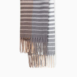 Палантин женский MINAKU цв. серый, размер 68*180 см  фото 6