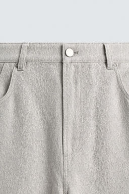 PANTAL?N STRAIGHT FIT JACQUARD / Gris - Zara фото 9