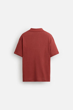 GEOMETRIC JACQUARD POLO SHIRT - Zara фото 7