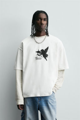 RUBBERISED PRINT T-SHIRT - Zara фото 2
