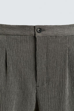 PANTAL?N PLIEGUES TEXTURA IRREGULAR / Gris Antracita - Zara фото 9